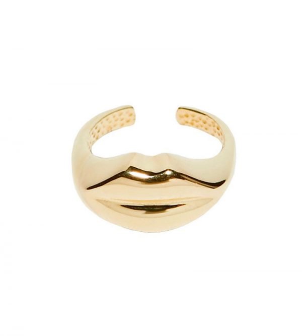 Gold mouth ring
